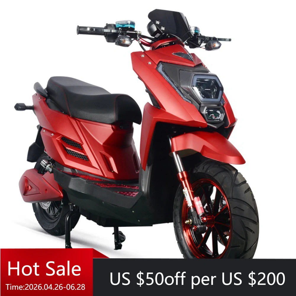 New off-road electric motorcycle 2000W powerful motor 72V adult high-performance electric motorcycle with a battery range of 200